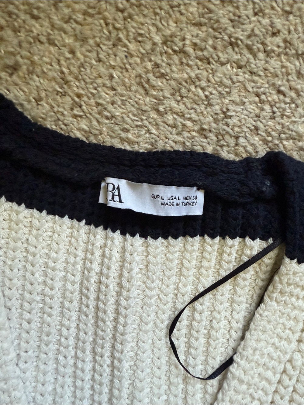 Zara Black and White Striped Knit Sleeveless Top - Picture 2 of 5